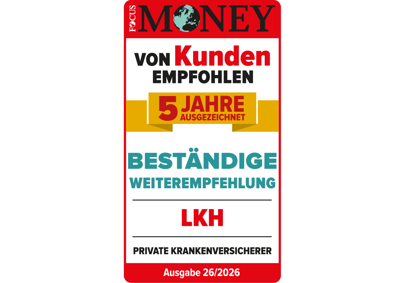 Focus Money Siegel Höchste Weiterempfehlung private Krankenversicherer Ausgabe 26/2025